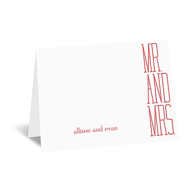 Typecasting - Note Card and Envelope