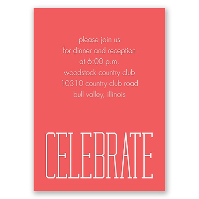 Typecasting - Reception Card