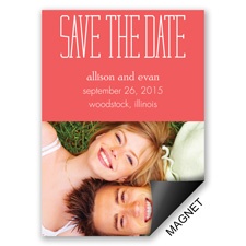 Typecasting - Save the Date Magnet