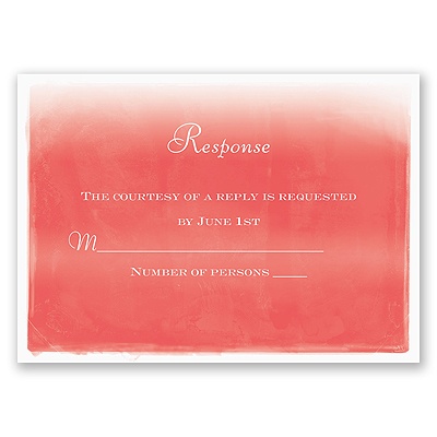 Watercolor Whimsy - Response Card and Envelope