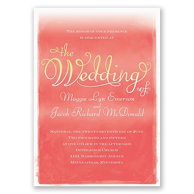 Watercolor Whimsy - Invitation