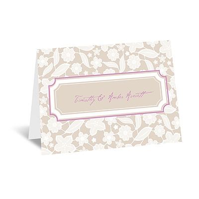 Lacy Flowers - Note Card and Envelope