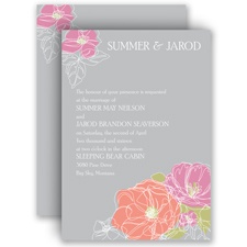 Whimsical Poppies - Invitation