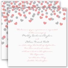 Heart Confetti - Invitation