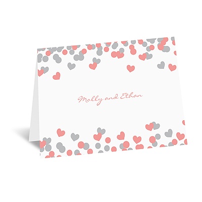 Heart Confetti - Note Card and Envelope