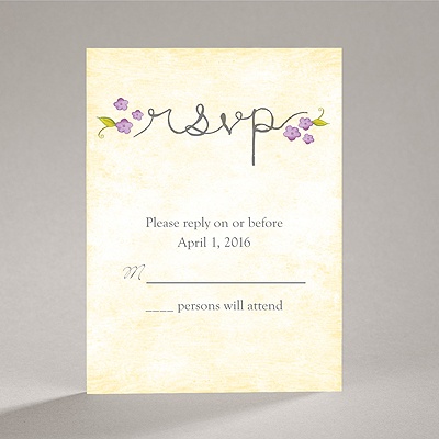 Blossom Together - Freesia - Response Card and Envelope