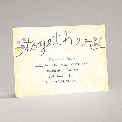 Blossom Together - Freesia - Reception Card
