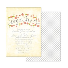 Blossom Together - Posie Pink - Invitation