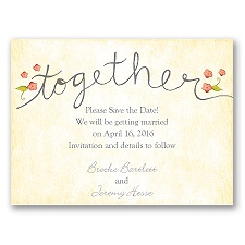 Blossom Together - Posie Pink - Save the Date Magnet