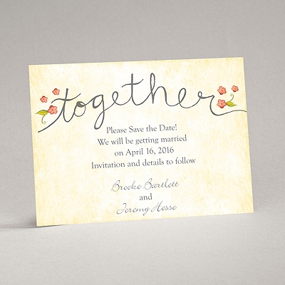 Blossom Together - Posie Pink - Save the Date Magnet