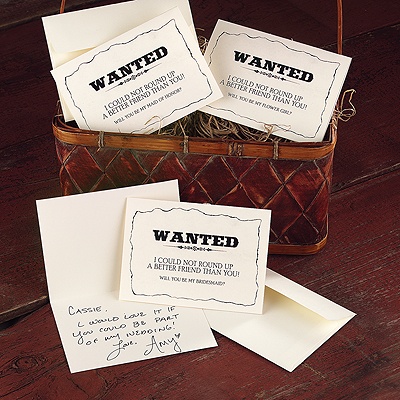 Wanted! - Wedding Party Cards