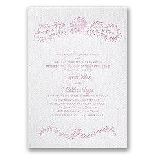 Sunflower Delight - White - Featherpress Invitation