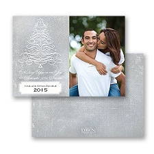 Calligraphy Tree - Photo Holiday Card