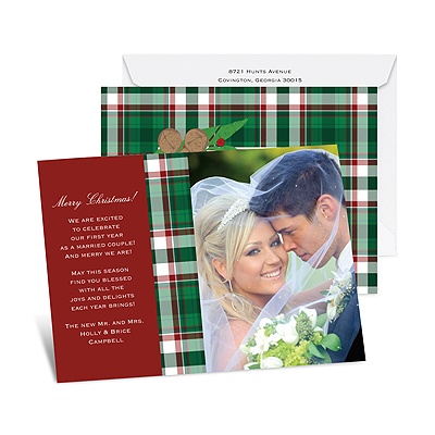 Jingle Plaid - Photo Holiday Card