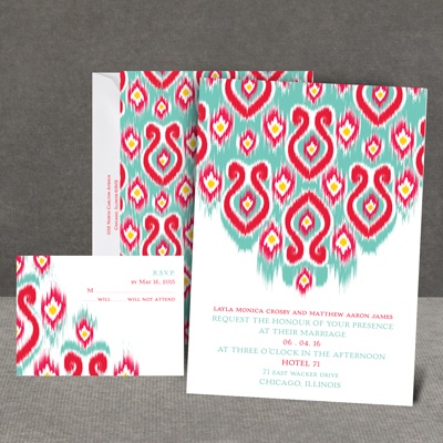 Romantic Ikat - Invitation
