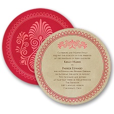 Exotic Touch - Merlot - Invitation