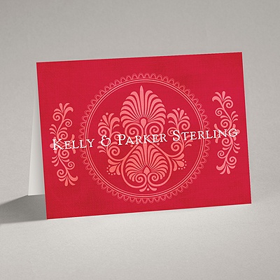 Exotic Touch - Merlot - Note Card and Envelope