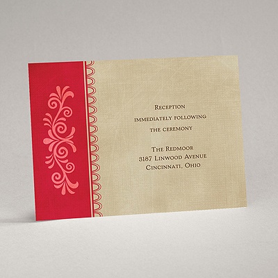 Exotic Touch - Merlot - Reception Card