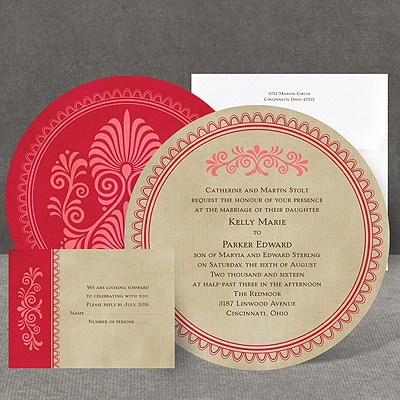Exotic Touch - Merlot - Invitation