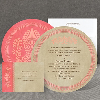 Exotic Touch - Posie Pink - Invitation