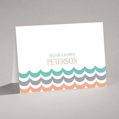 Waves of Color - Note Card and Envelope