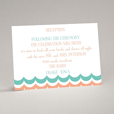 Waves of Color - Reception Card