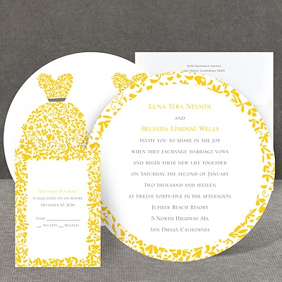 Patterned Dresses - Invitation