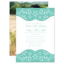 Frosted Flowers - Surf - Invitation