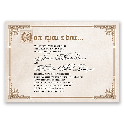 Storybook Fairy Tale - Invitation