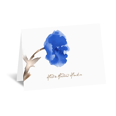 Painted Posies - Malibu - Note Card and Envelope