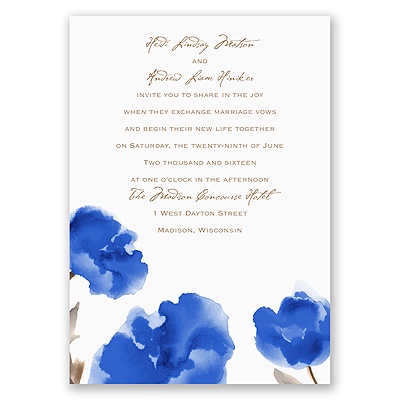 Painted Posies - Malibu - Invitation