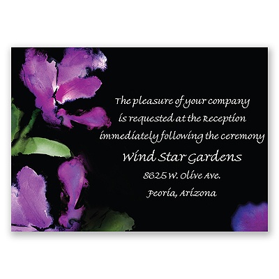 Flower Drama - Reception Card