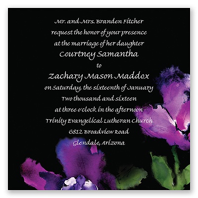 Flower Drama - Invitation