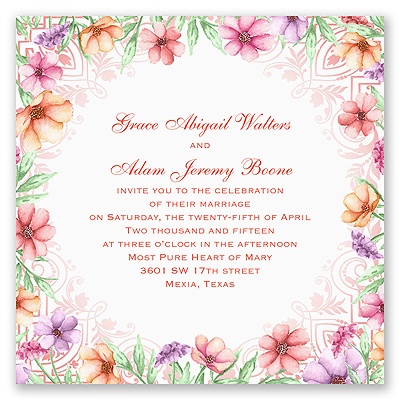 Wedded Bliss - Invitation