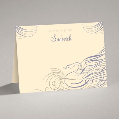 Calligraphy Swan - Note Card and Envelope