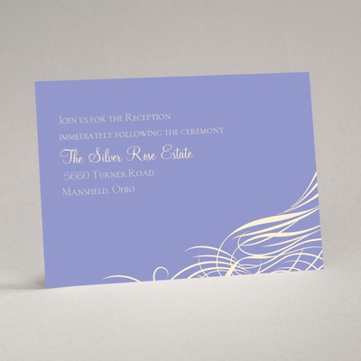 Calligraphy Swan - Reception Card