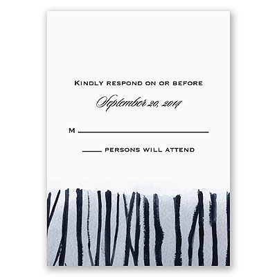 Floral Whimsy Frame - Response Card and Envelope