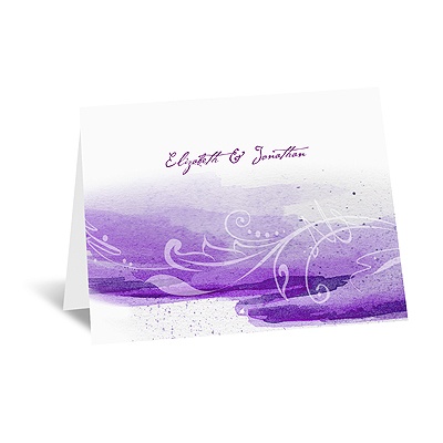 Rushing Watercolor - Grapevine - Note Card and Envelope
