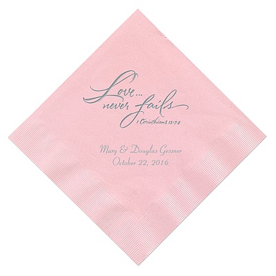 Pastel Pink Dinner Napkin