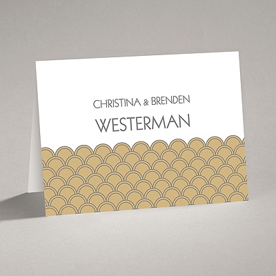 Art Deco Border - Note Card and Envelope