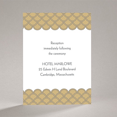Art Deco Border - Reception Card