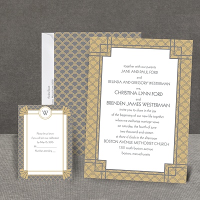 Art Deco Border - Invitation