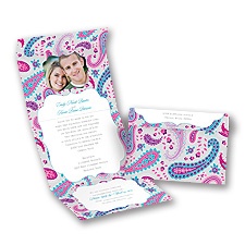 Perfectly Paisley - Palm - Seal and Send Invitation