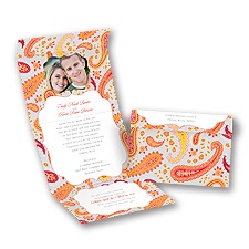 Perfectly Paisley - Tango - Seal and Send Invitation