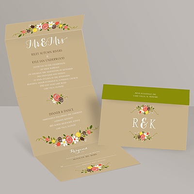 Perfect Posies - Seal and Send Invitation