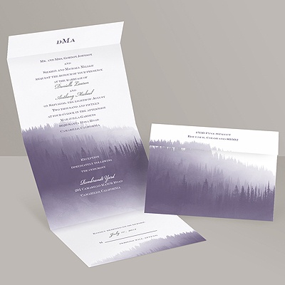 Watercolor Forest - Seal and Send Invitation