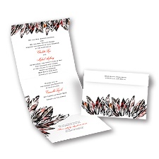 Feathery Style - Tango - Seal and Send Invitation