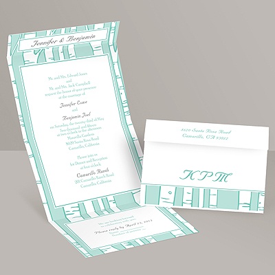 Birch Forest - Surf - Seal and Send Invitation