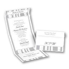 Birch Forest - Sterling - Seal and Send Invitation
