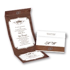 Rustic Wedding - Seal and Send Invitation